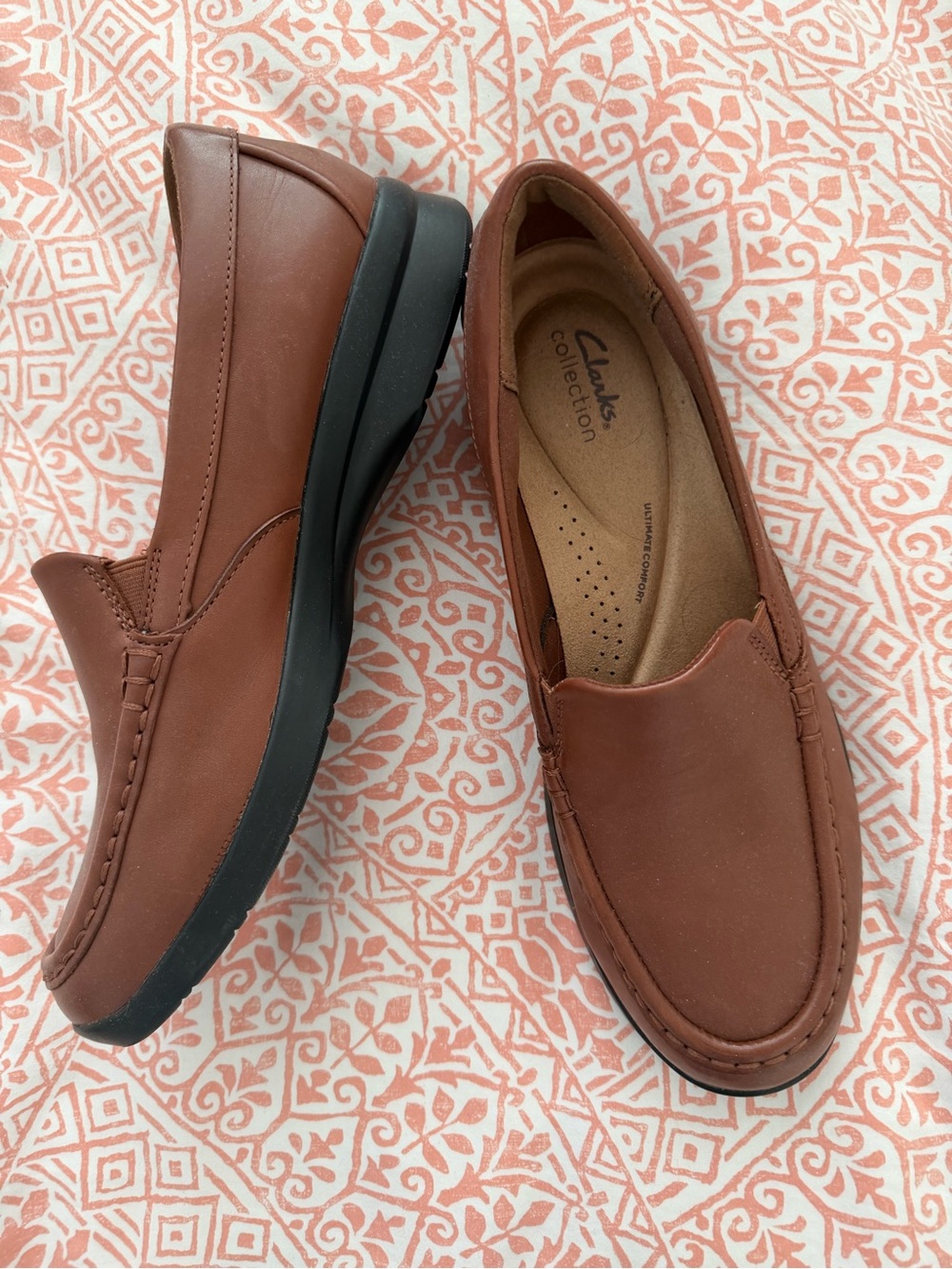 Clarks Brown Women's Slip-On Loafers